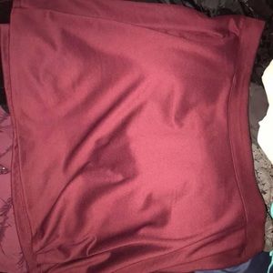 Forever21 plus sz burgundy/maroon skater skirt 3x